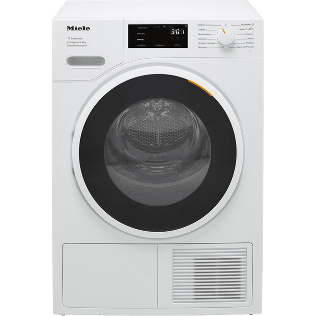 Miele TSF763WP Wifi Connected 8Kg Heat Pump Tumble Dryer - White - A+++ Rated